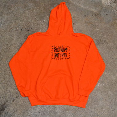 not now hoodie orange