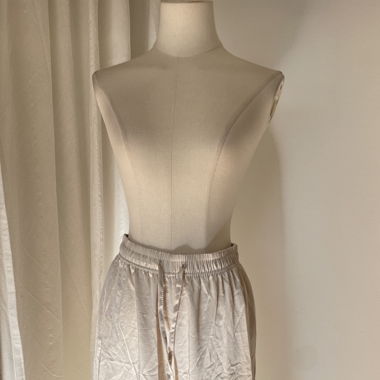 Satin Style Pants beige