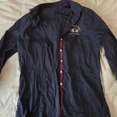 La Martina Navy Damen-Polohemd Grösse 3