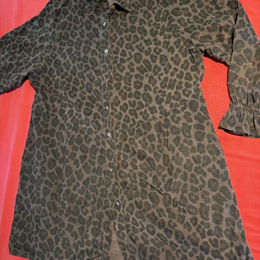 Chemise longue leopard