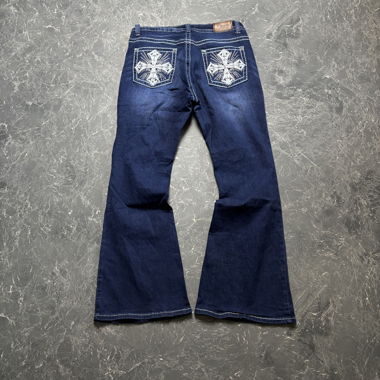 Jeans Vintage Miss Me Like a zampa taglio basso (L)