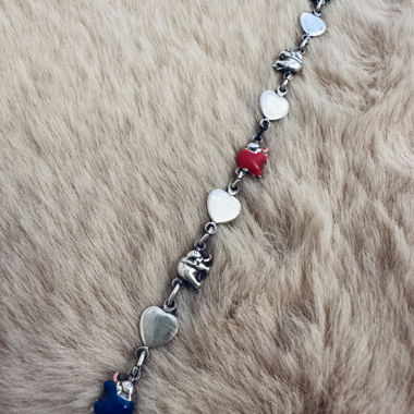 Armband mit Elefanten in echtem Silber