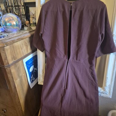 Bordeaux dress with back opening