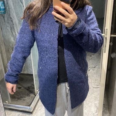 Manteau en laine bleu - taille S