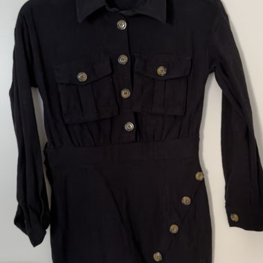 Robe chemise noire Trendyol