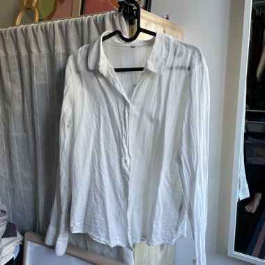 Camicia/blusa bianca a maniche lunghe