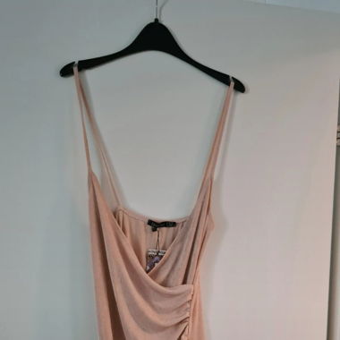 gerafftes Midikleid Boohoo