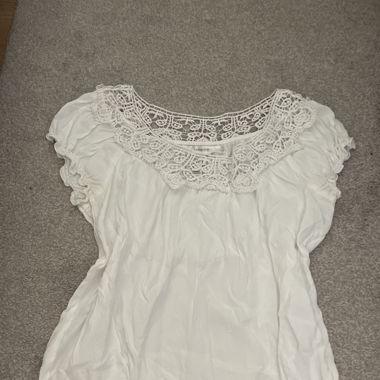 Carina blusa vintage bianca