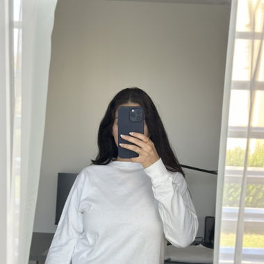 Weisser Pullover aus Baumwolle 