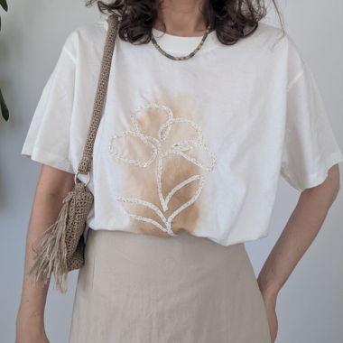 Sinsay Floral Graphic T-Shirt XL