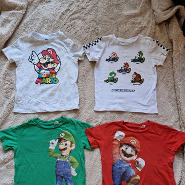 4er Pack Supermario shirts