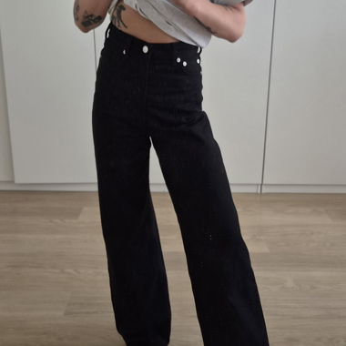 Jeans noirs taille haute Samsøe Samsøe