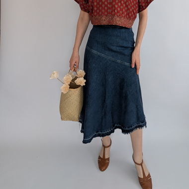 Asymmetrischer Rock Aus von Zara XS/S