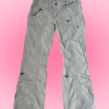 Hellblaue y2k Cargo-Hose