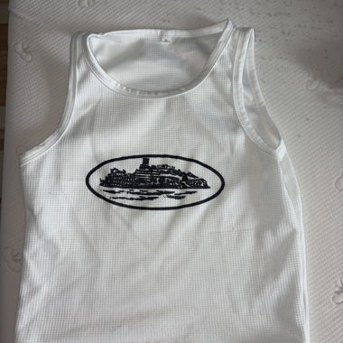 Weisses Tanktop mit Print