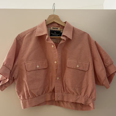 Chemise courte rose Rework