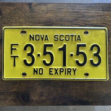 Vintage Autoschild, Nova Scotia 3-51-53 - Kanada