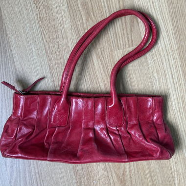 Sac en cuir rouge Abro