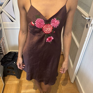 Brown Nuisette with Flower Pattern