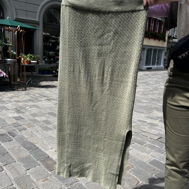 Knit midi skirt