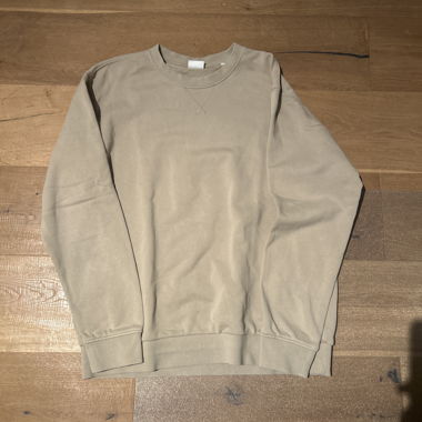 Solid Beige Sweatshirt