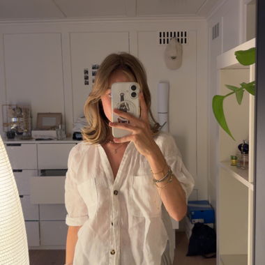 chemise en lin blanche