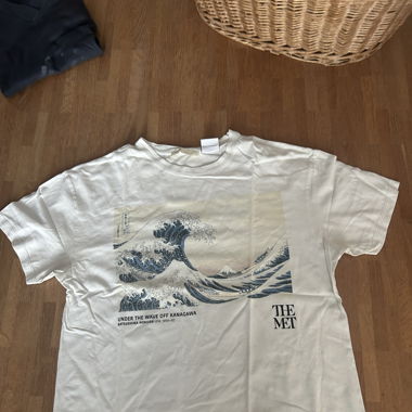 t shirt mit welle von kanagawa