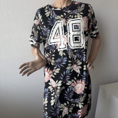 Vestito T‑shirt con stampa floreale