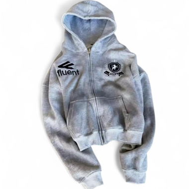 Y2k Grey Washed Hoodie