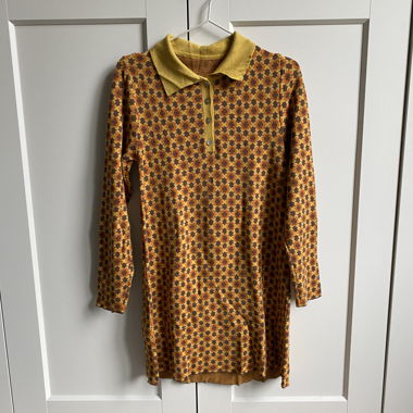 Strickkleid mit retro Blumenmuster, S/M