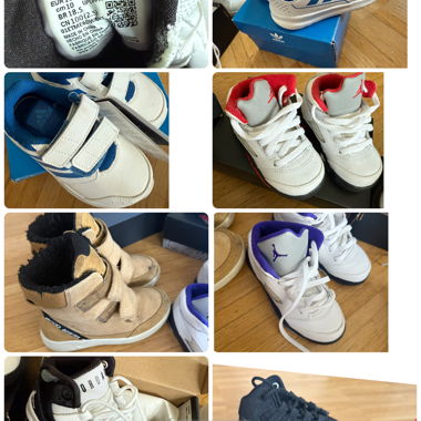 Various children's shoes