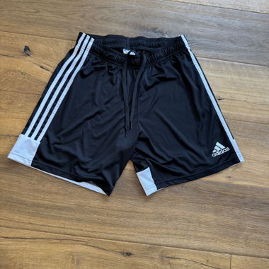 Black adidas summer sports shorts