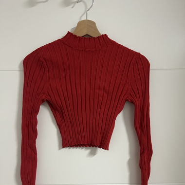 Pull croc top rouge 
