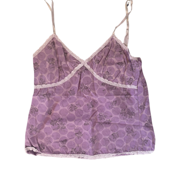 Top Cami in pizzo viola