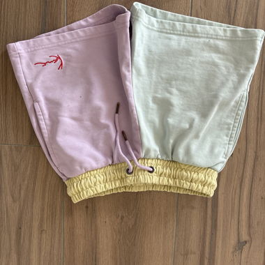 Set shorts da donna dai colori pastello