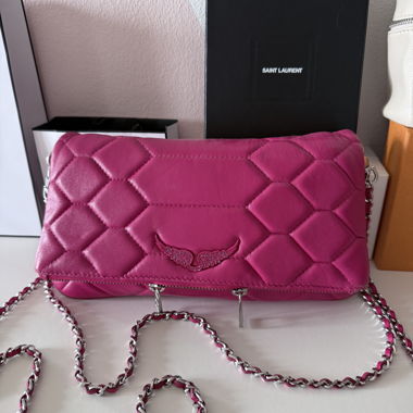 Borsa a tracolla Zadig & Voltaire rosa in pelle