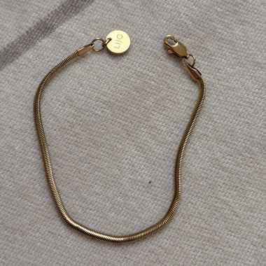 Goldfarbene Schlangenkette LiJo