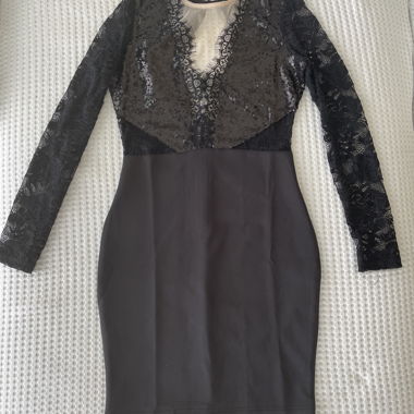 Elegant Black Lace Dress