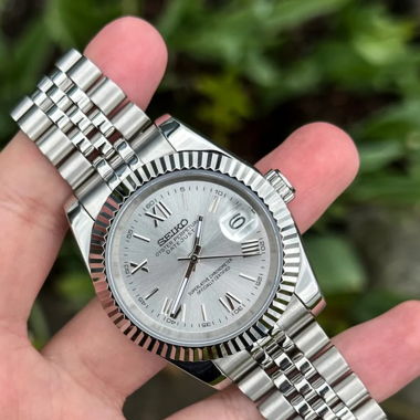 Seikmod Silver Roman Datejust – NH35 Auto – 40mm
