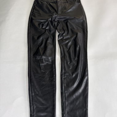 Black Faux Leather Trousers
