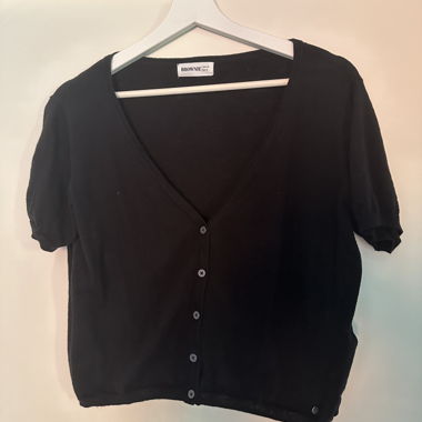 black button cardigan
