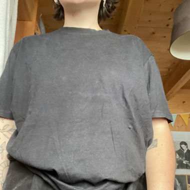 Black unisex t-shirt