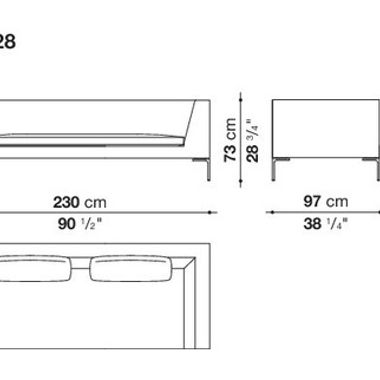 Sofa « Charles » CH228 von B&B Italia