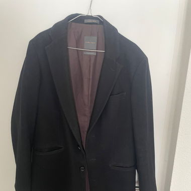 ZARA Herren-Mantel in Schwarz – Größe L 