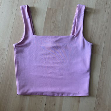 Pink Crop Top with Straps
