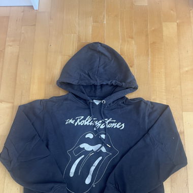 grey rolling stones hoodie