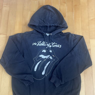 grey rolling stones hoodie