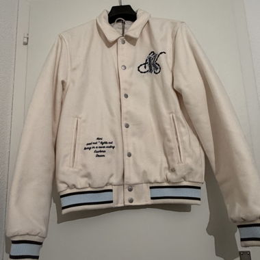 Karl Kani Bomberjacke (s) offwhite/lightblue 
