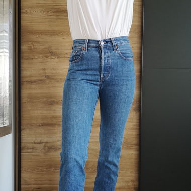 Levi's 501 CROP - jean slim (25x30)