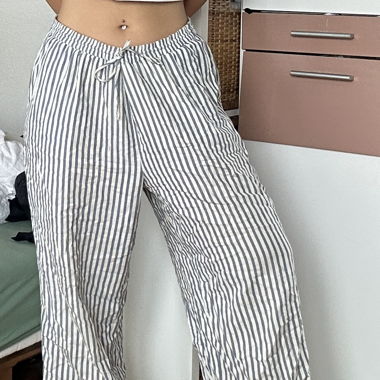 Pantaloni larghi in tessuto